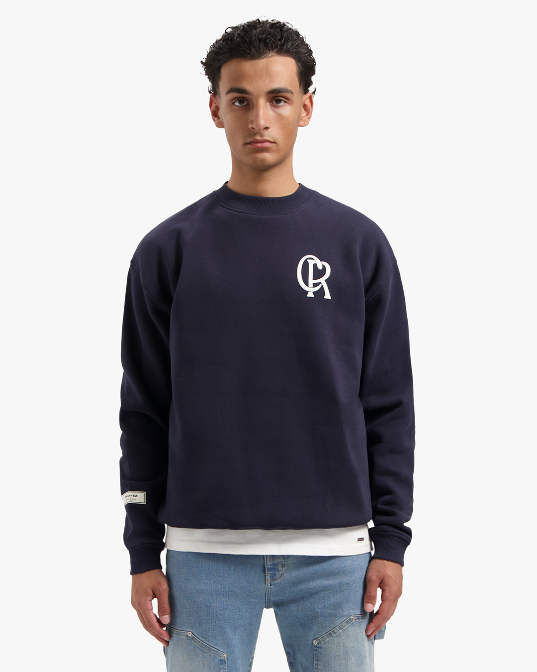 CROYEZ INITIAL SWEATER - NAVY