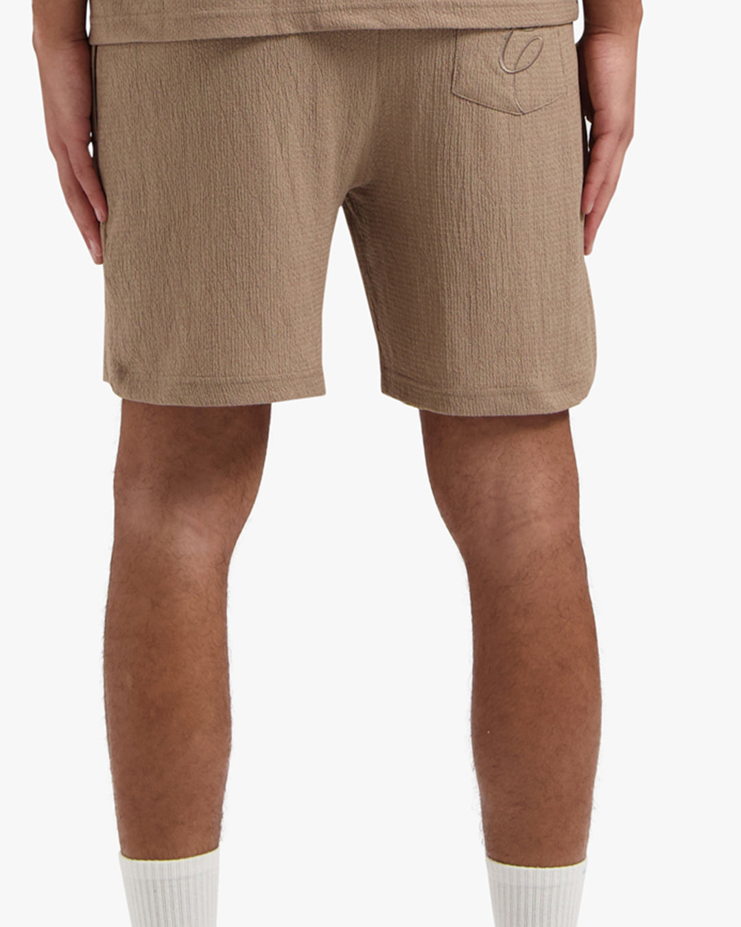 CROYEZ SEERSUCKER SHORTS | MUSHROOM