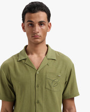 CROYEZ SEERSUCKER SHIRT | WASHED OLIVE