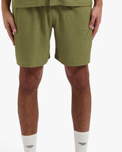 CROYEZ SEERSUCKER SHORTS | WASHED OLIVE
