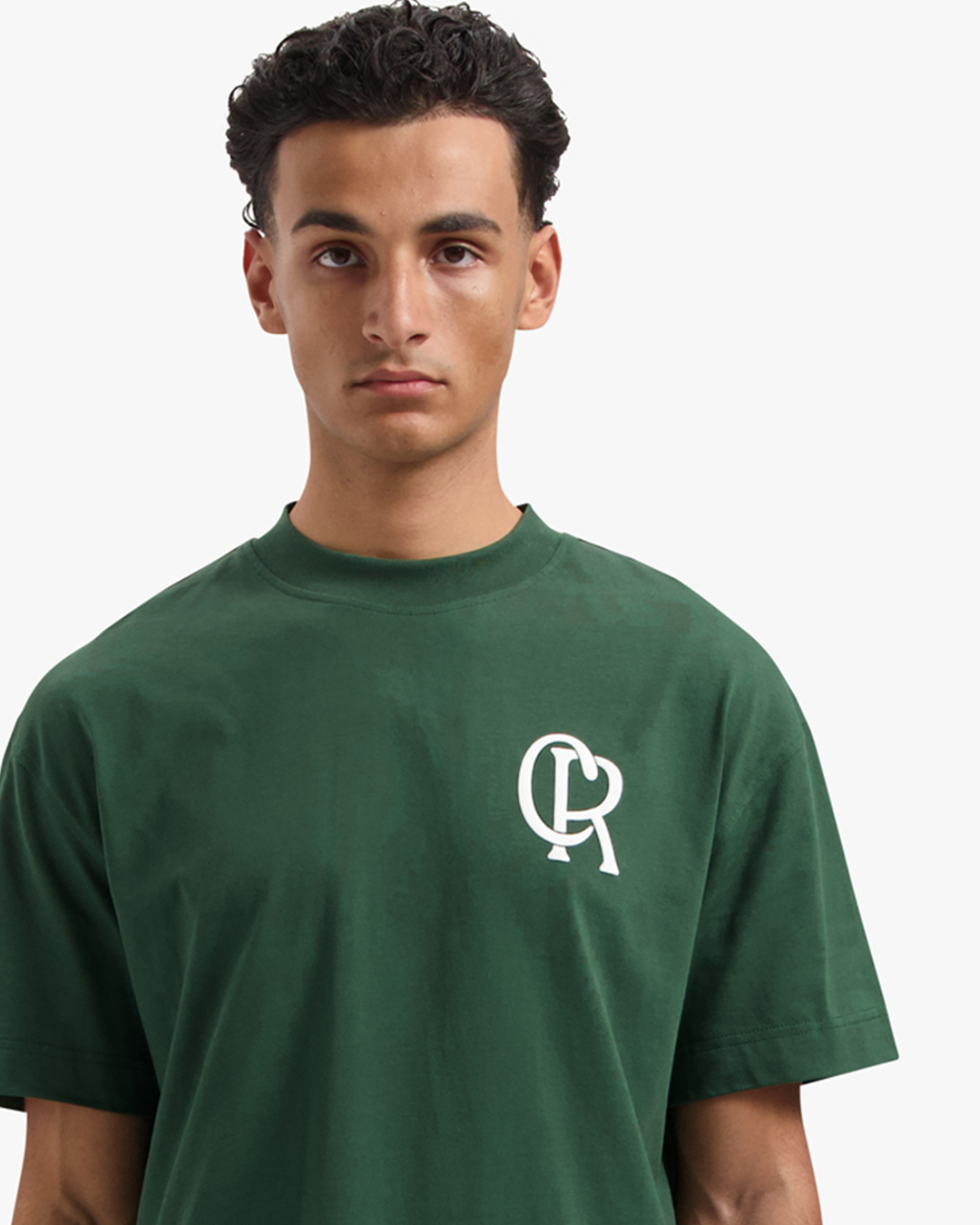 CROYEZ INITIAL T-SHIRT - DARK GREEN