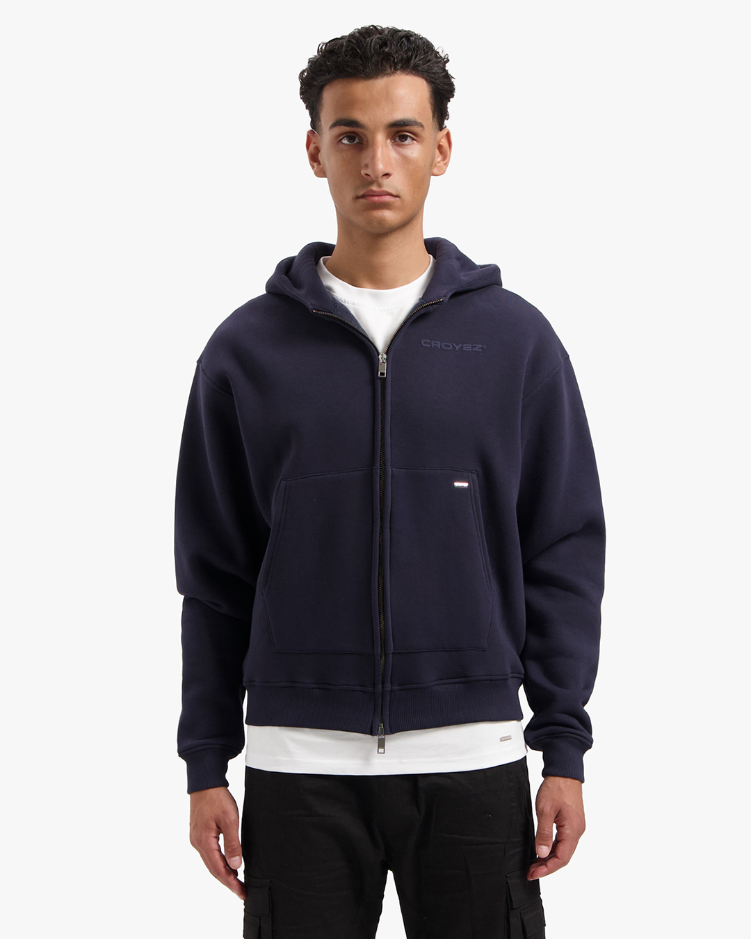 CROYEZ BASIC ZIP HOODIE - NAVY