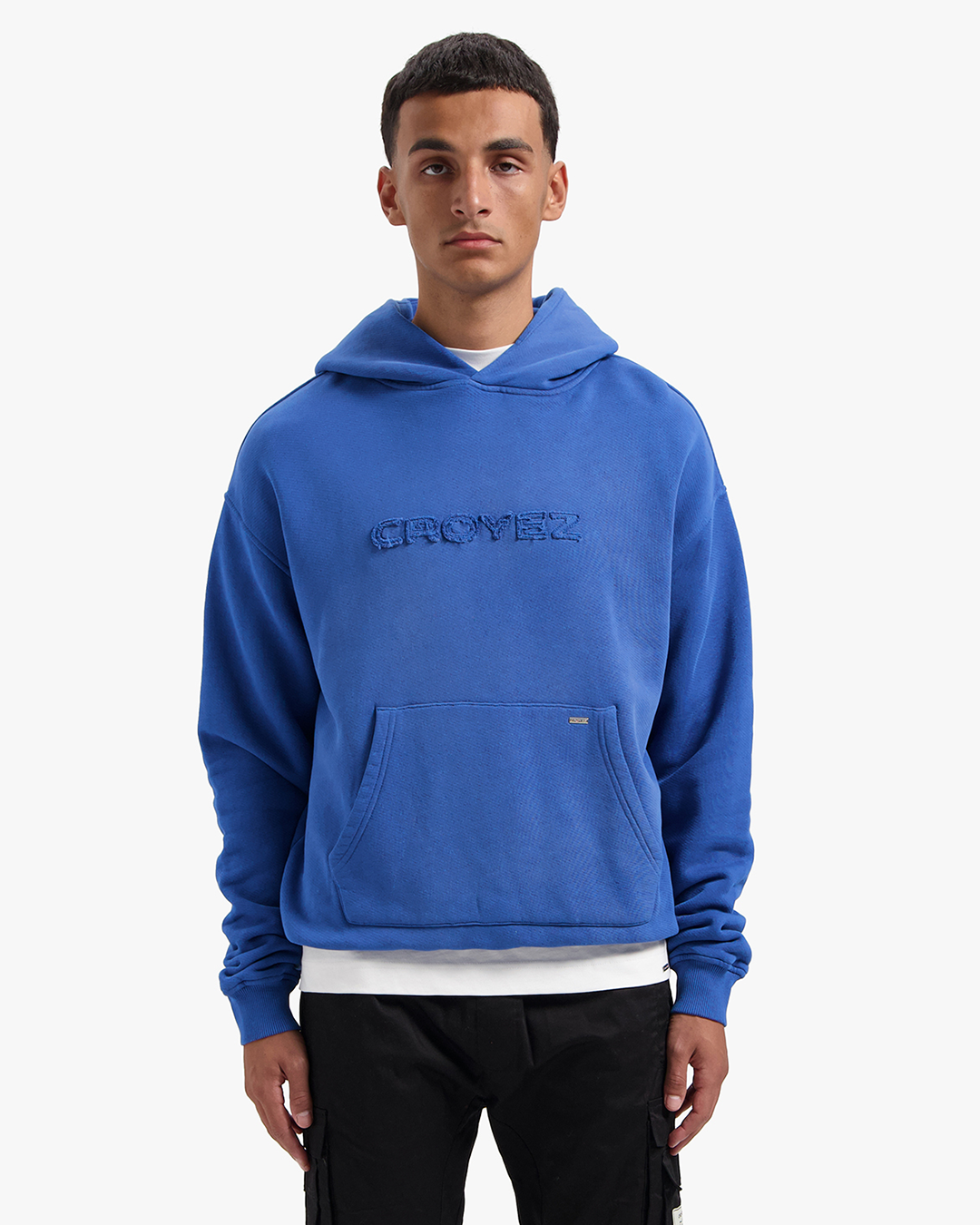 CROYEZ CUTOUT HOODIE - COBALT BLUE