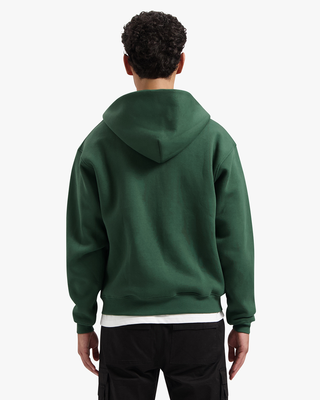 CROYEZ BASIC ZIP HOODIE | DARK GREEN