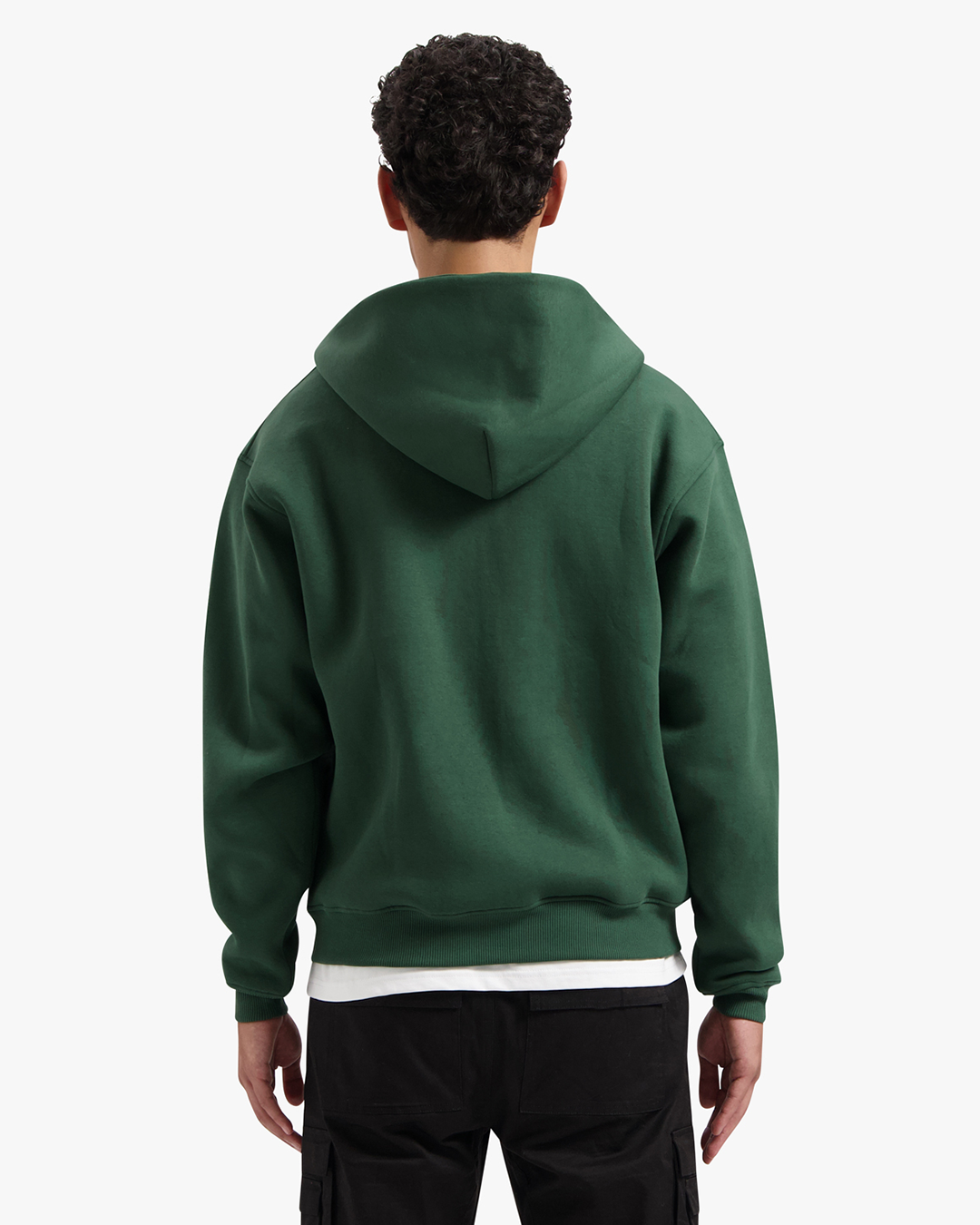 CROYEZ BASIC ZIP HOODIE - DARK GREEN