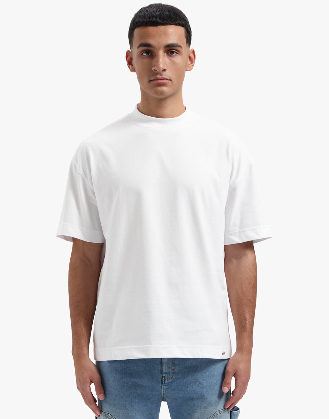 CROYEZ OVERSIZED FUNDAMENTAL T-SHIRT - WHITE