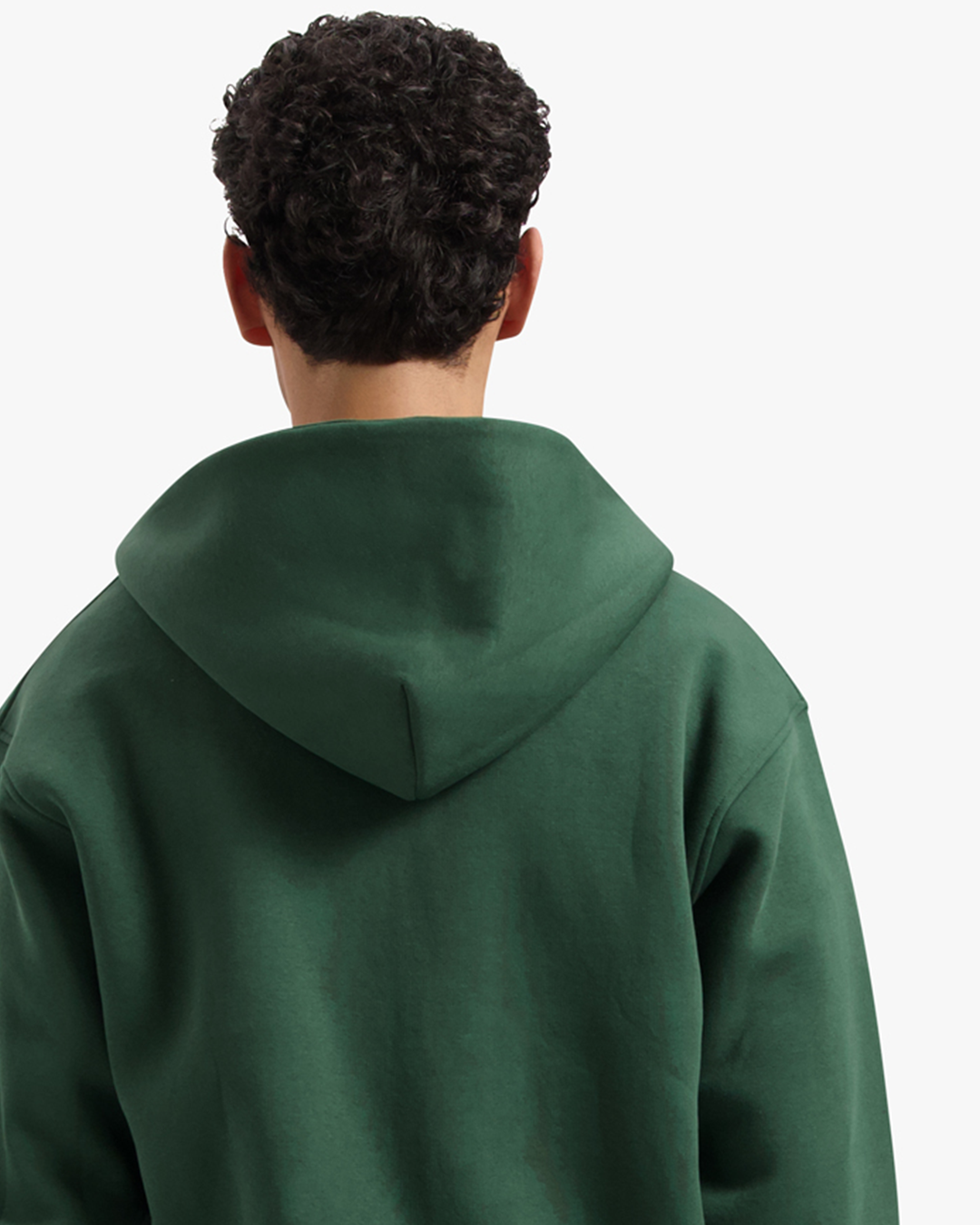 CROYEZ BASIC ZIP HOODIE - DARK GREEN