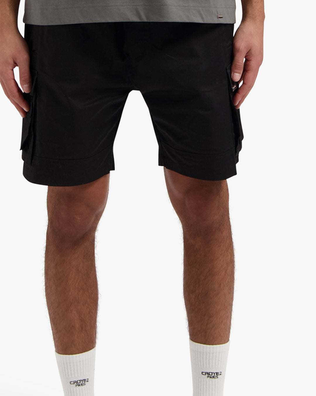 CROYEZ PARACHUTE CARGO SHORTS | VINTAGE BLACK