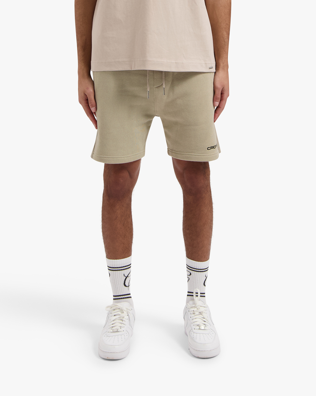 CROYEZ HEAVYWEIGHT LOGO SHORTS | KHAKI