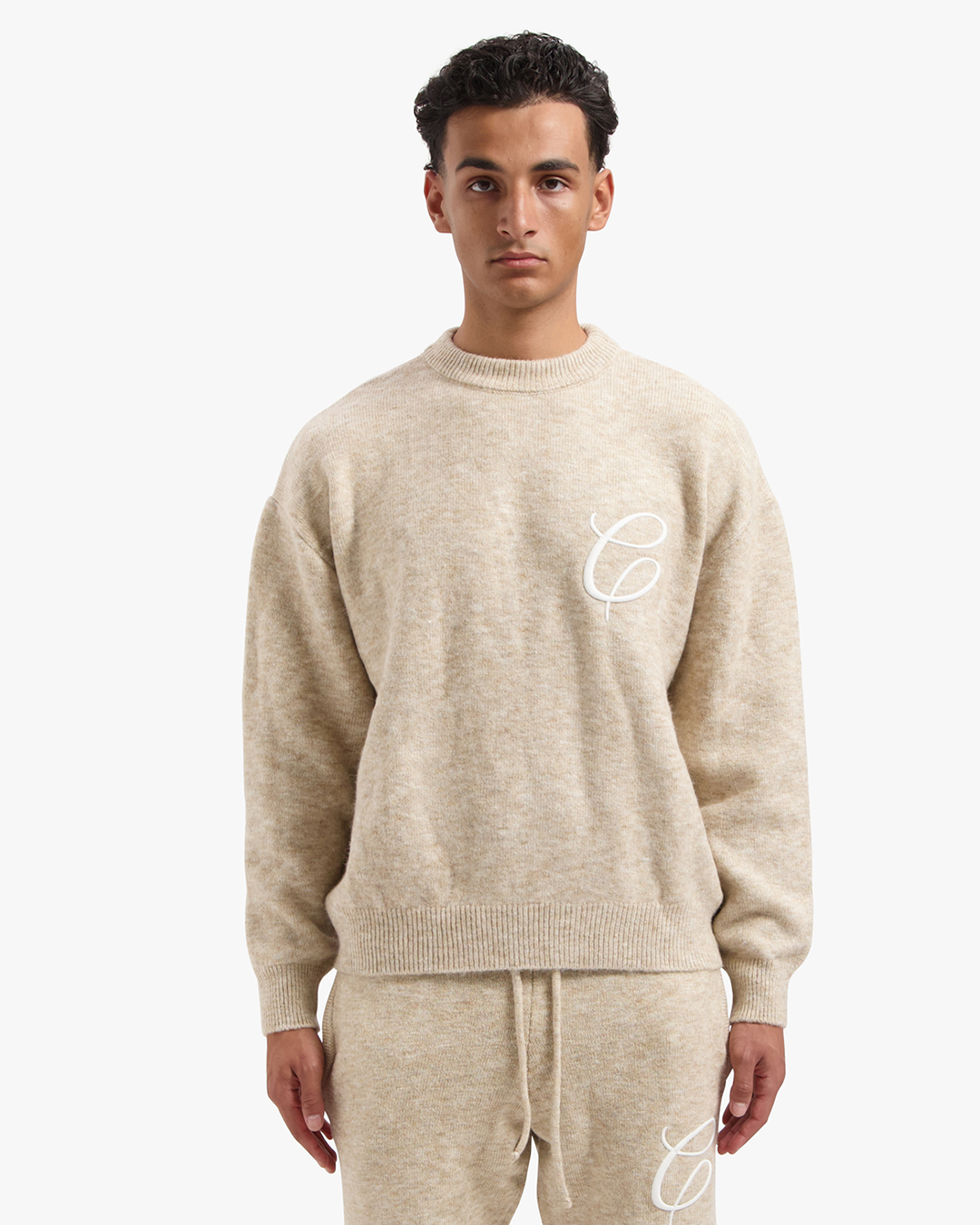 CROYEZ ESSENCE KNIT SWEATER - BEIGE