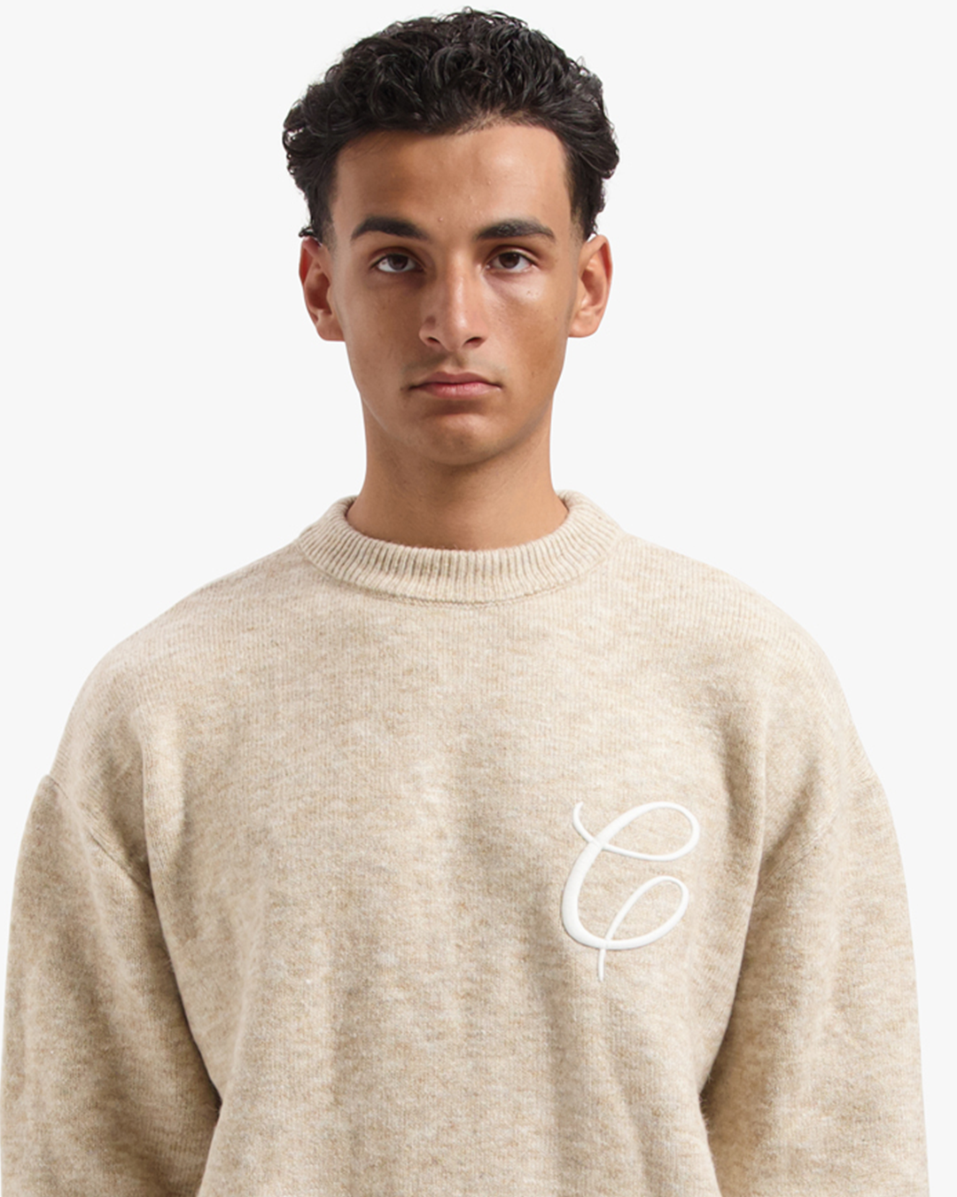 CROYEZ ESSENCE KNIT SWEATER - BEIGE