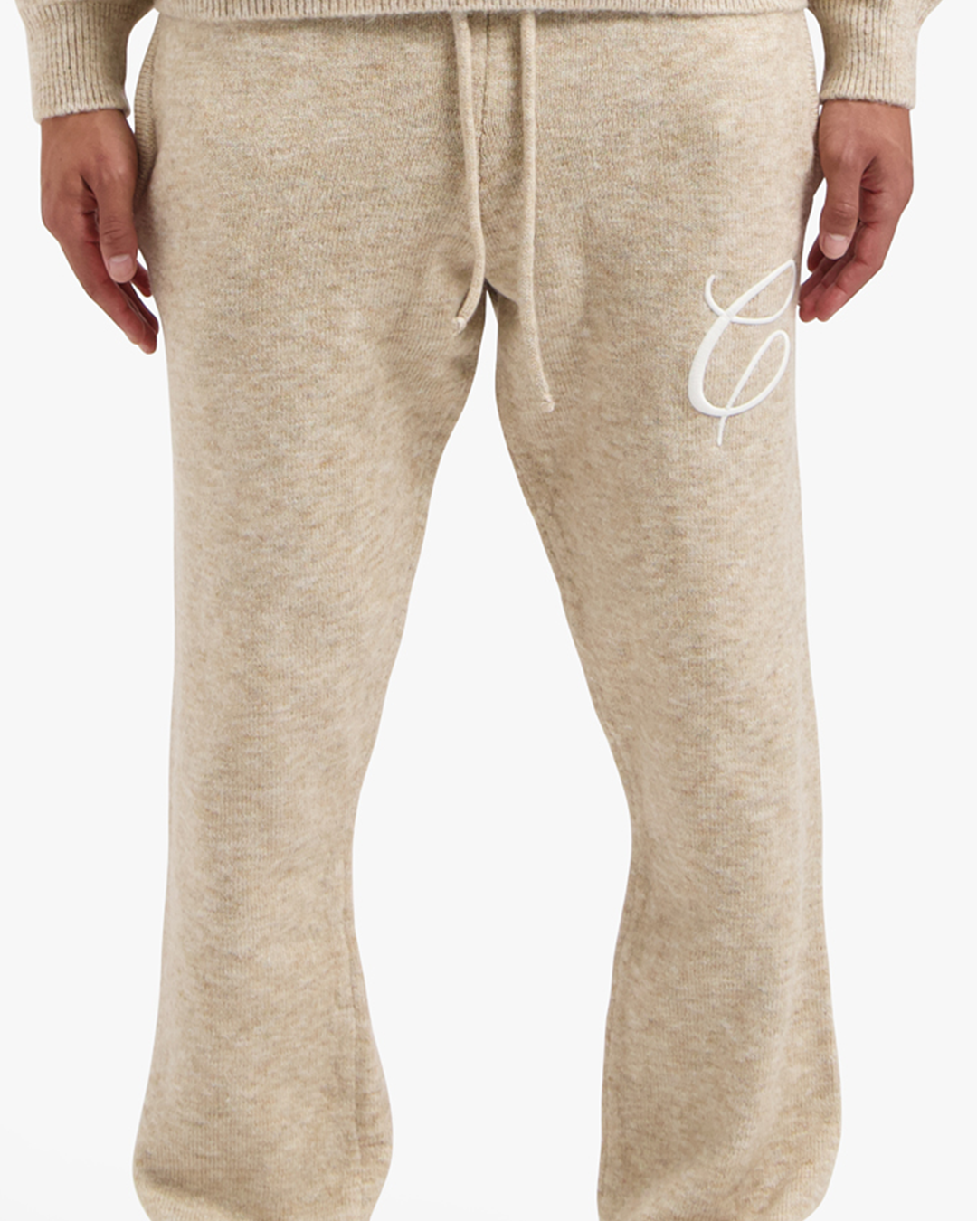 CROYEZ ESSENCE KNIT PANTS - BEIGE