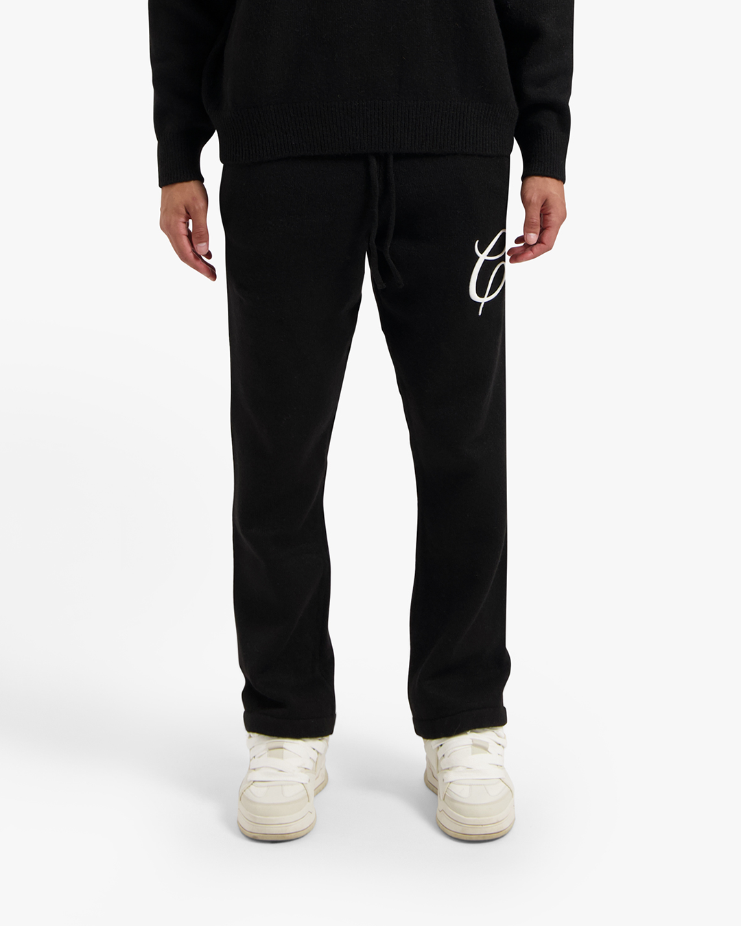 CROYEZ ESSENCE KNIT PANTS | BLACK