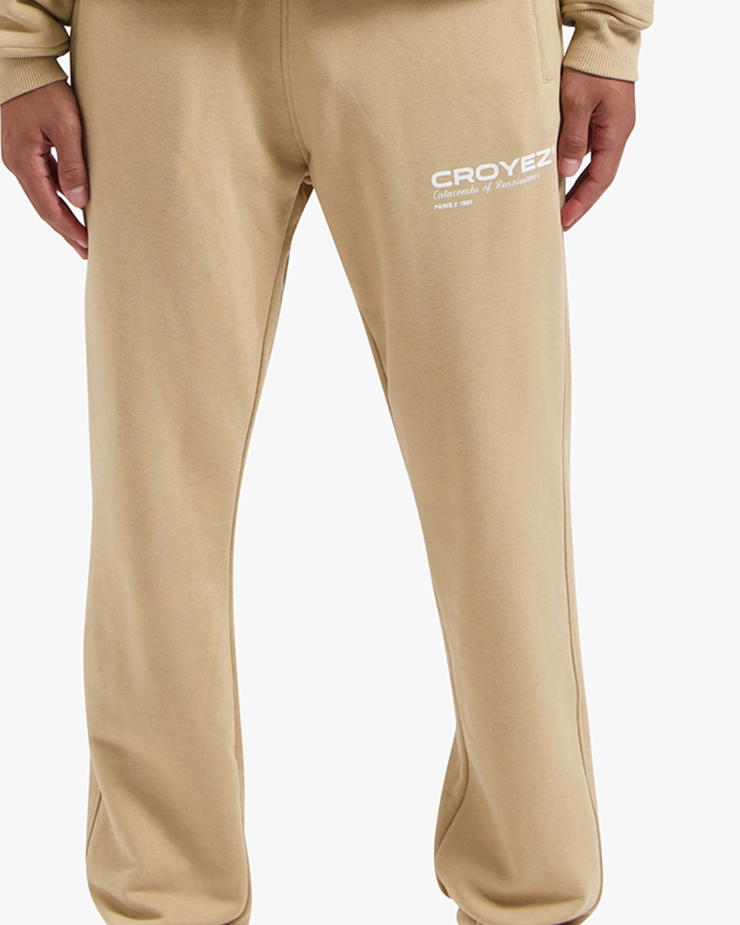 CROYEZ ATELIER SWEATPANTS - BEIGE/WHITE