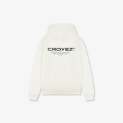 CROYEZ FAMILY OWNED BUSINESS HOODIE | OFF-WHITE/DARK GREEN