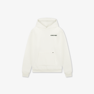 CROYEZ FAMILY OWNED BUSINESS HOODIE | OFF-WHITE/DARK GREEN