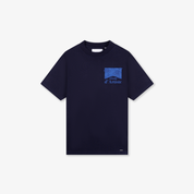 CROYEZ ATELIER FLOWER T-SHIRT | NAVY
