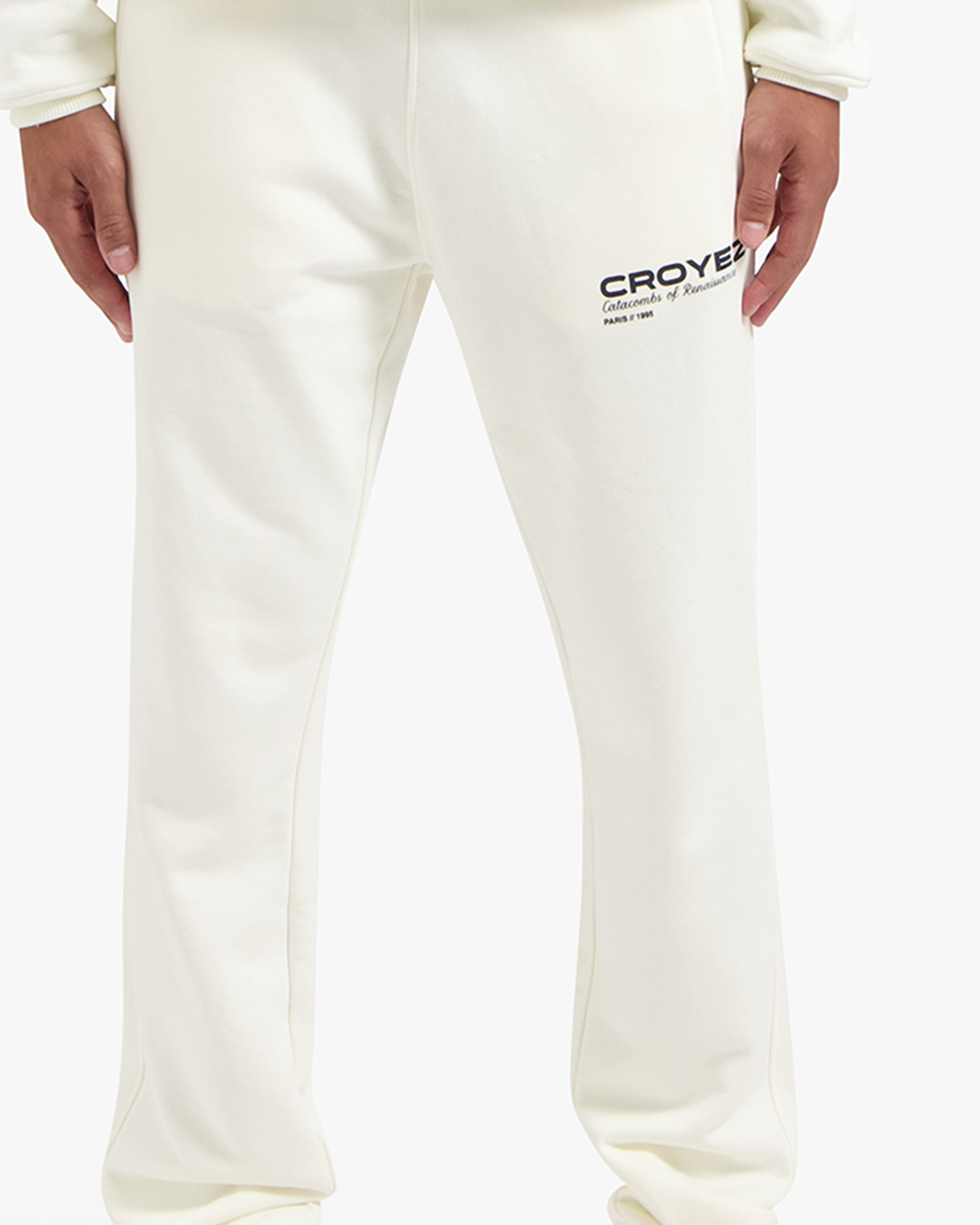 CROYEZ ATELIER SWEATPANTS - CREAM/NAVY