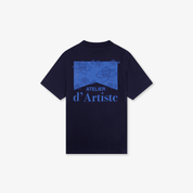 CROYEZ ATELIER FLOWER T-SHIRT | NAVY