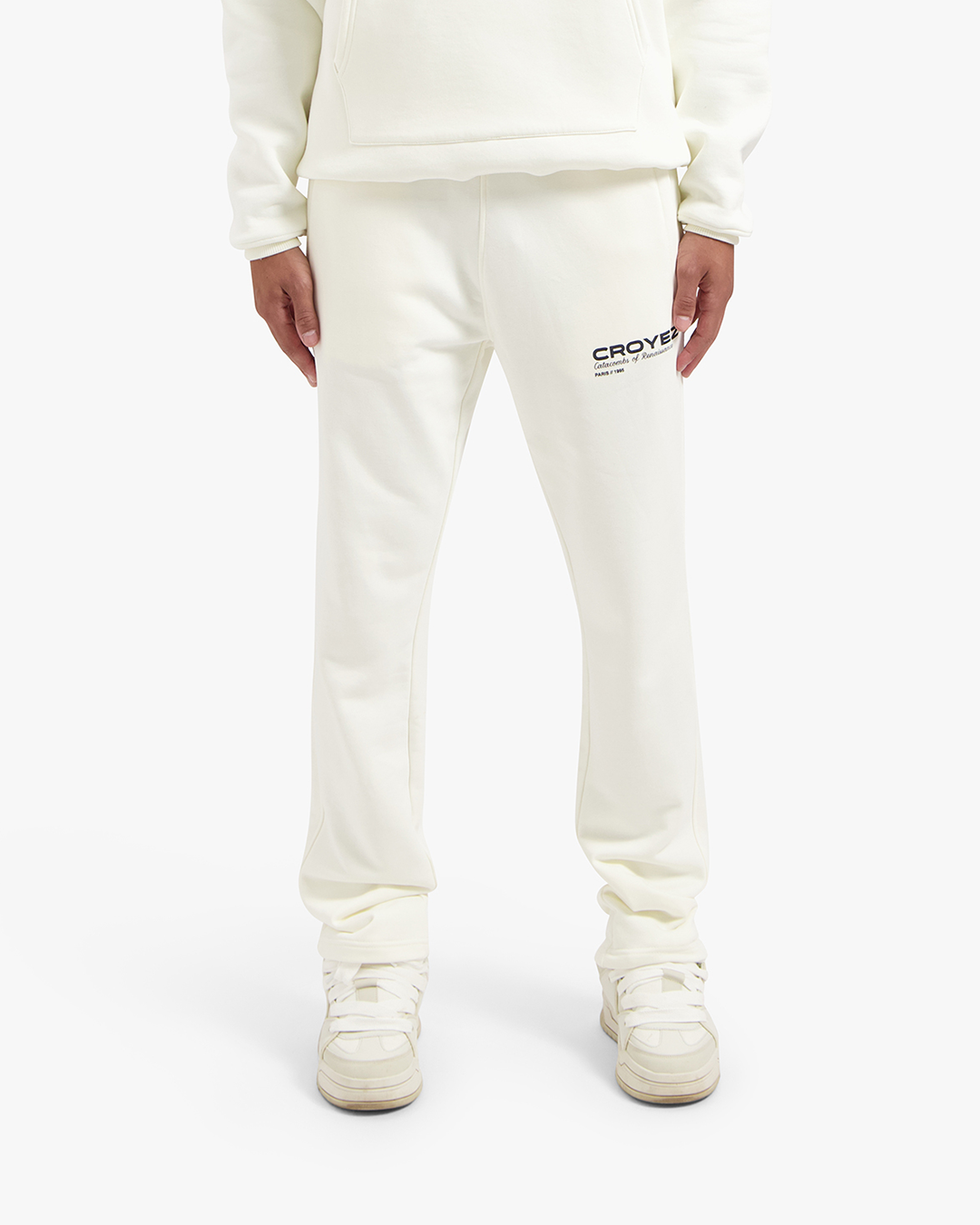 CROYEZ ATELIER SWEATPANTS - CREAM/NAVY