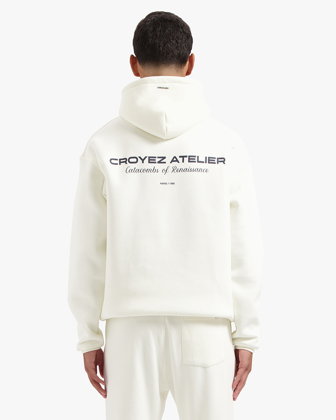 CROYEZ ATELIER HOODIE - CREAM/NAVY