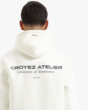 CROYEZ ATELIER HOODIE | CREAM/NAVY