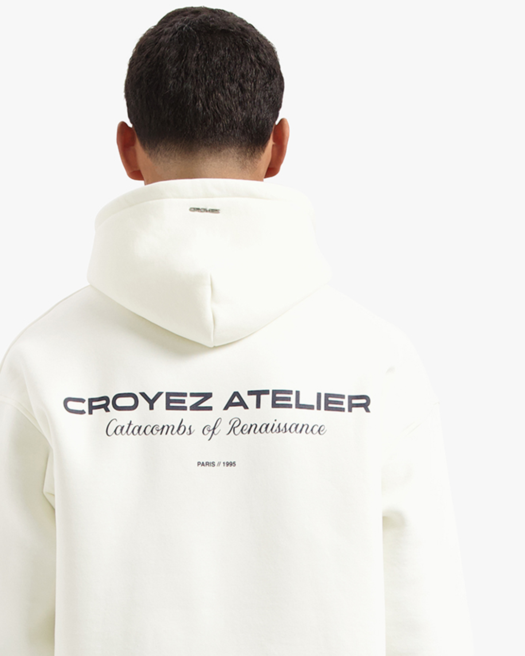 CROYEZ ATELIER HOODIE - CREAM/NAVY