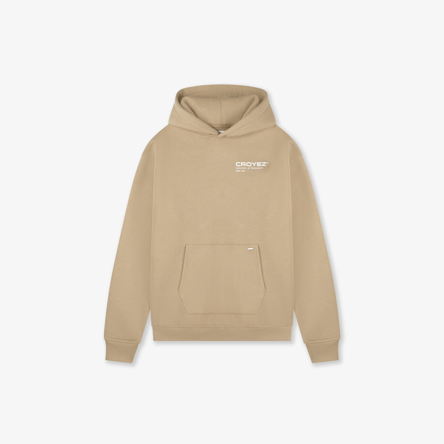 CROYEZ ATELIER HOODIE - BEIGE/WHITE