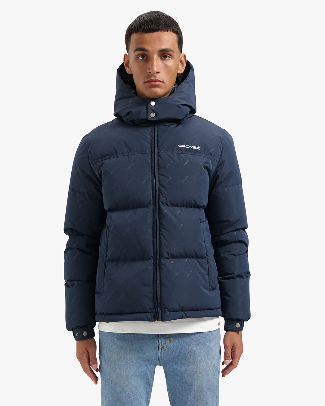 CROYEZ ALLOVER PUFFER JACKET - NAVY