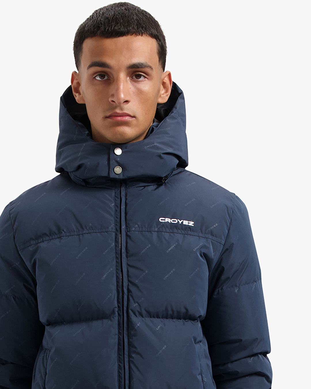 CROYEZ ALLOVER PUFFER JACKET - NAVY