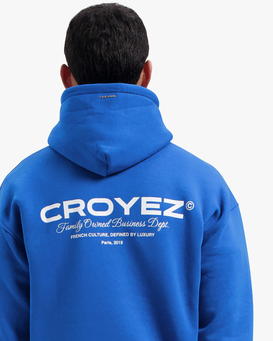 CROYEZ FAMILY OWNED BUSINESS HOODIE - ROYAL BLUE
