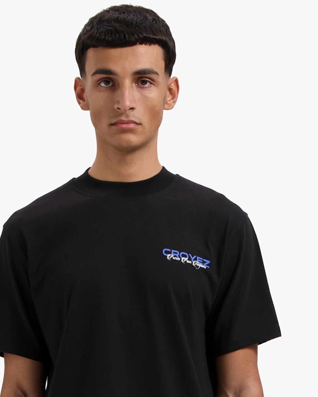 CROYEZ FRÈRES T-SHIRT | BLACK/COBALT