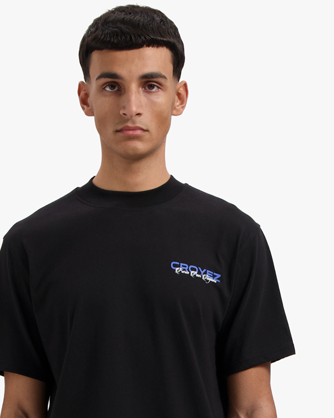 CROYEZ FRÈRES T-SHIRT - BLACK/COBALT