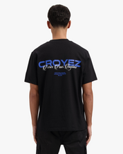 CROYEZ FRÈRES T-SHIRT | BLACK/COBALT