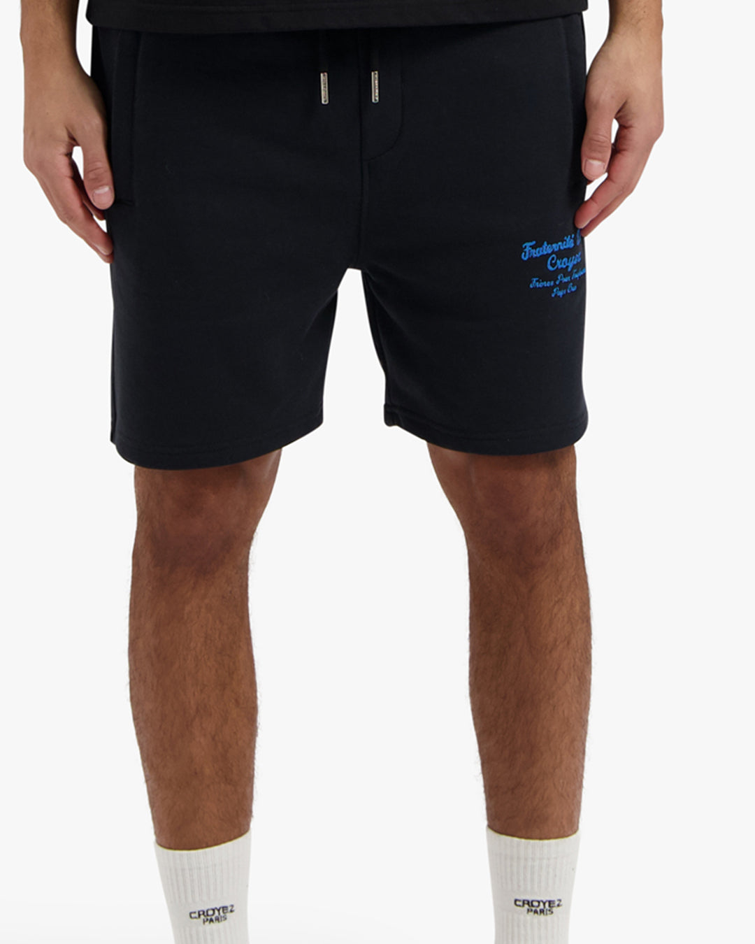 CROYEZ FRATERNITÉ SHORTS | VINTAGE BLACK/ROYAL BLUE