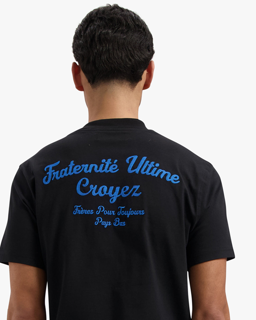 CROYEZ FRATERNITÉ T-SHIRT - VINTAGE BLACK/ROYAL BLUE