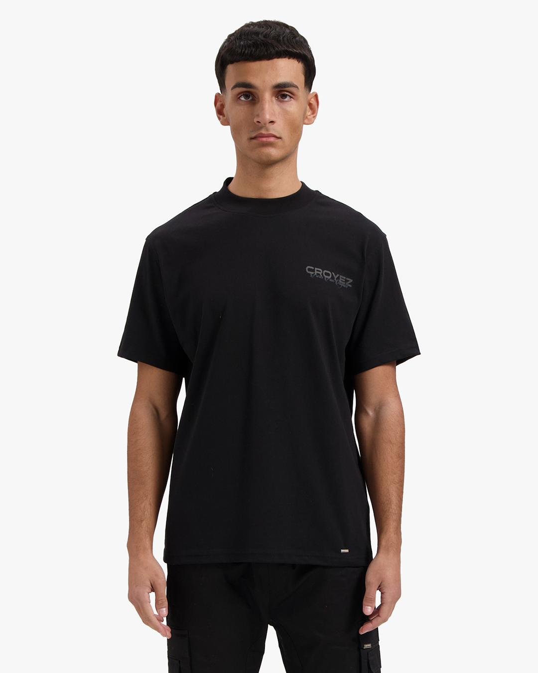 CROYEZ FRÈRES T-SHIRT - BLACK/BLACK