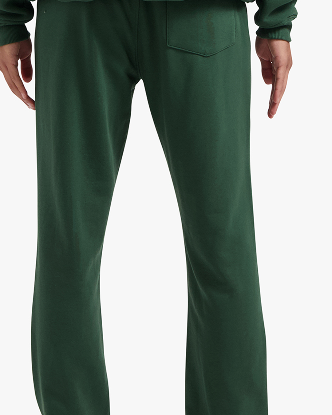 CROYEZ ATELIER SWEATPANTS - DARK GREEN/WHITE