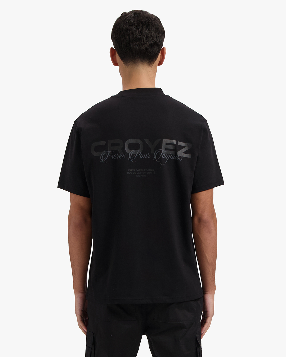 CROYEZ FRÈRES T-SHIRT - BLACK/BLACK