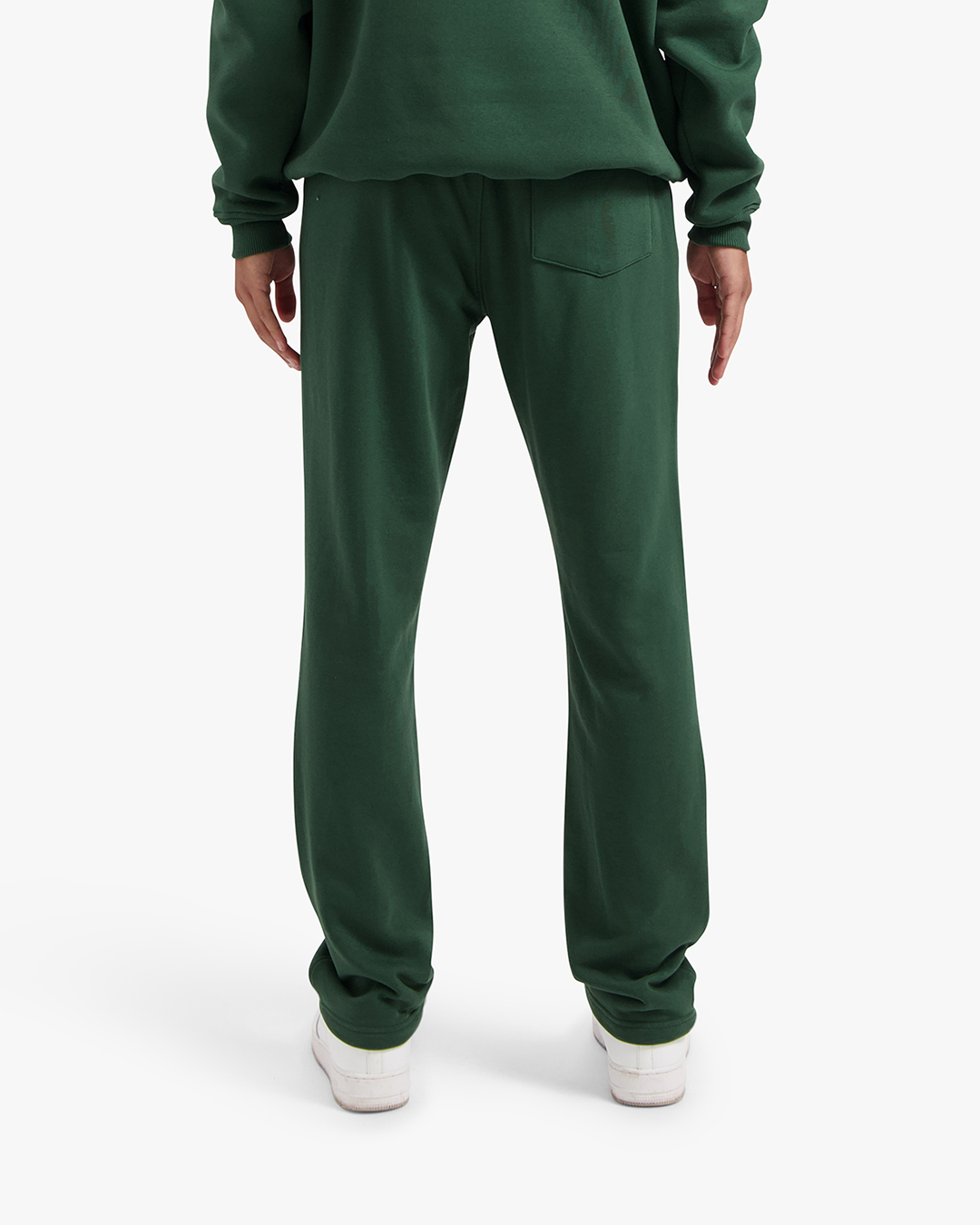 CROYEZ ATELIER SWEATPANTS - DARK GREEN/WHITE