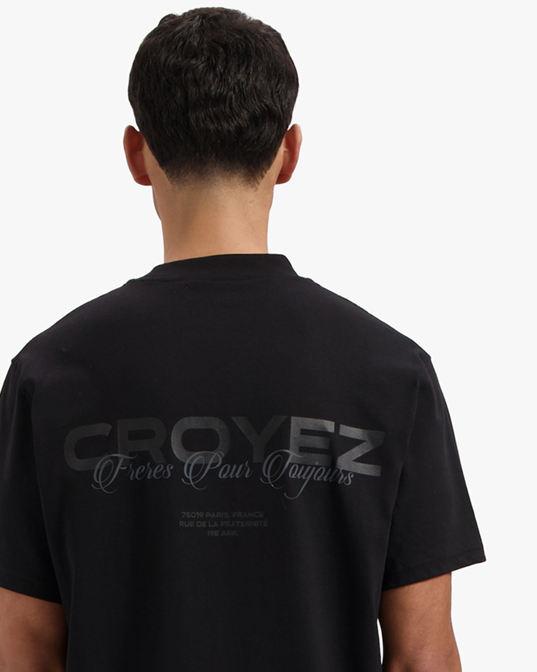 CROYEZ FRÈRES T-SHIRT | BLACK/BLACK