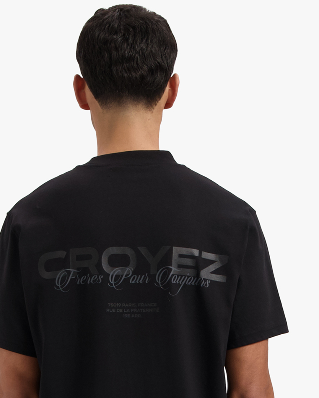 CROYEZ FRÈRES T-SHIRT - BLACK/BLACK