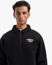 CROYEZ FRATERNITÉ ULTIME HALF ZIP SWEATER | BLACK
