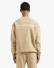 CROYEZ ATELIER SWEATER | BEIGE/WHITE