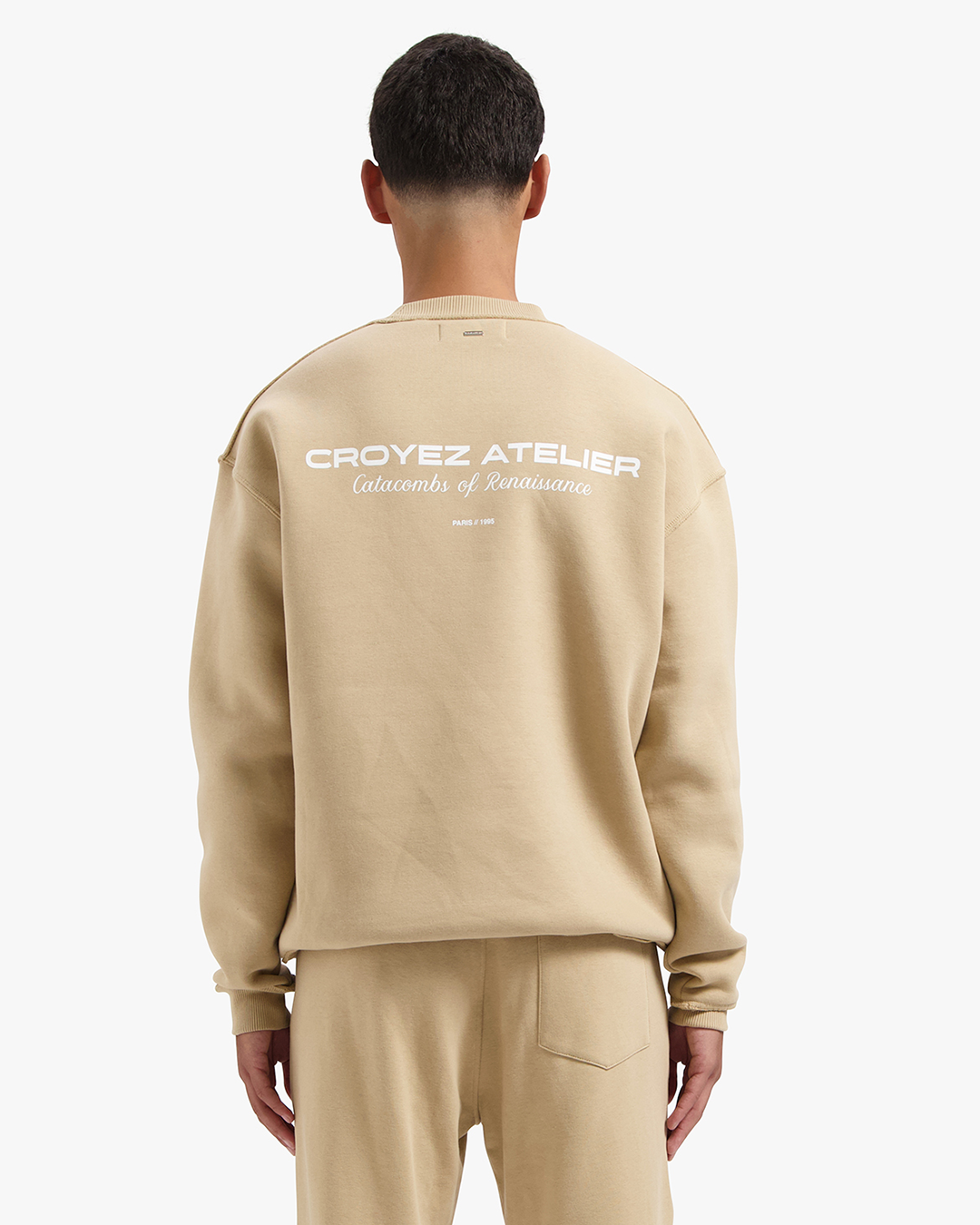 CROYEZ ATELIER SWEATER - BEIGE/WHITE