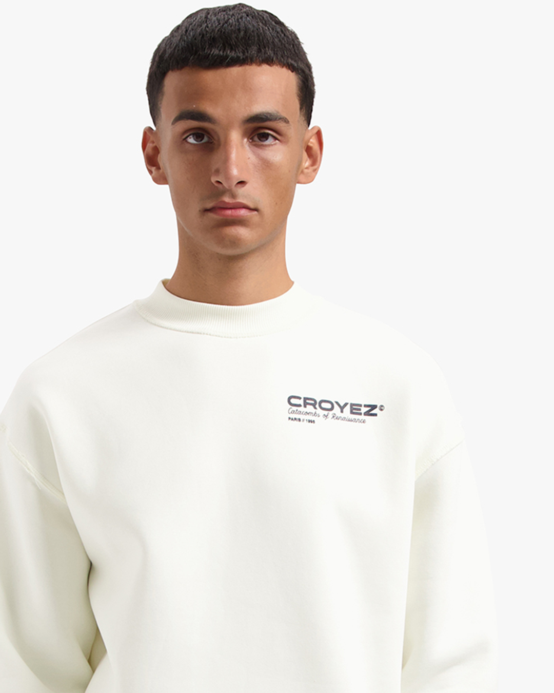 CROYEZ ATELIER SWEATER | CREAM/NAVY