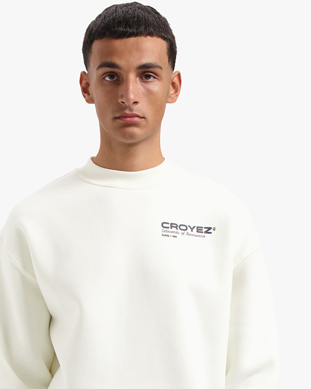 CROYEZ ATELIER SWEATER - CREAM/NAVY