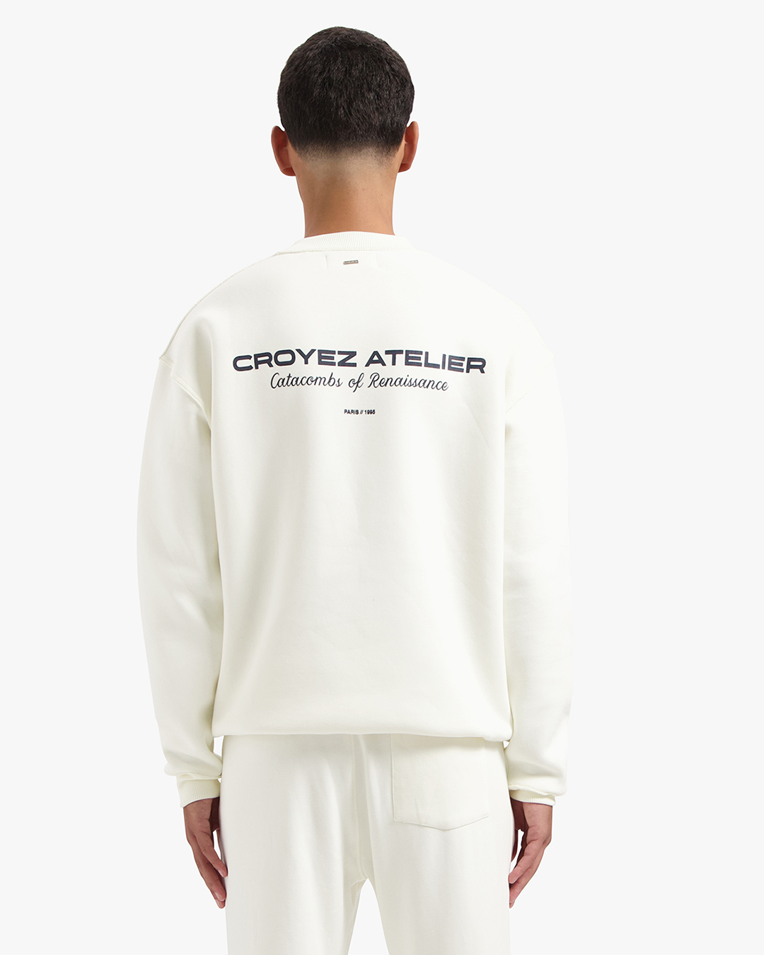 CROYEZ ATELIER SWEATER | CREAM/NAVY
