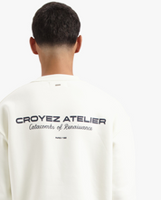 CROYEZ ATELIER SWEATER | CREAM/NAVY