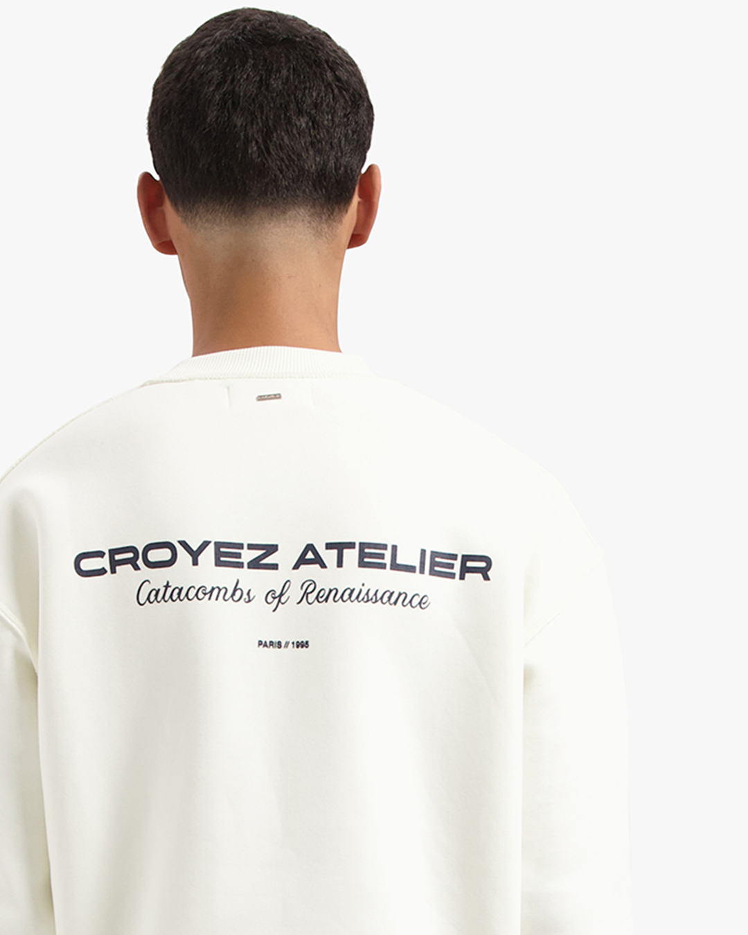 CROYEZ ATELIER SWEATER - CREAM/NAVY